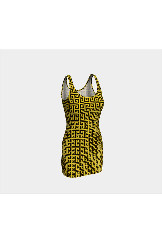 Greek Key Bodycon Dress