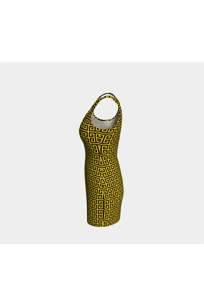 Greek Key Bodycon Dress