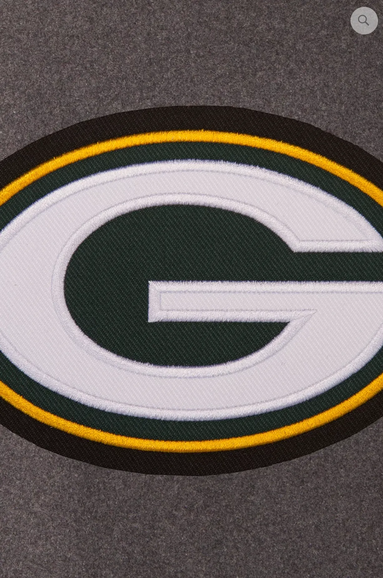 Green Bay Packers Reversible Wool and Leather Varsity Jacket with Back Logo