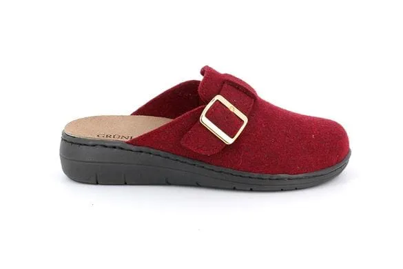 Grunland Women's Dasa Slippers- Love/ Red