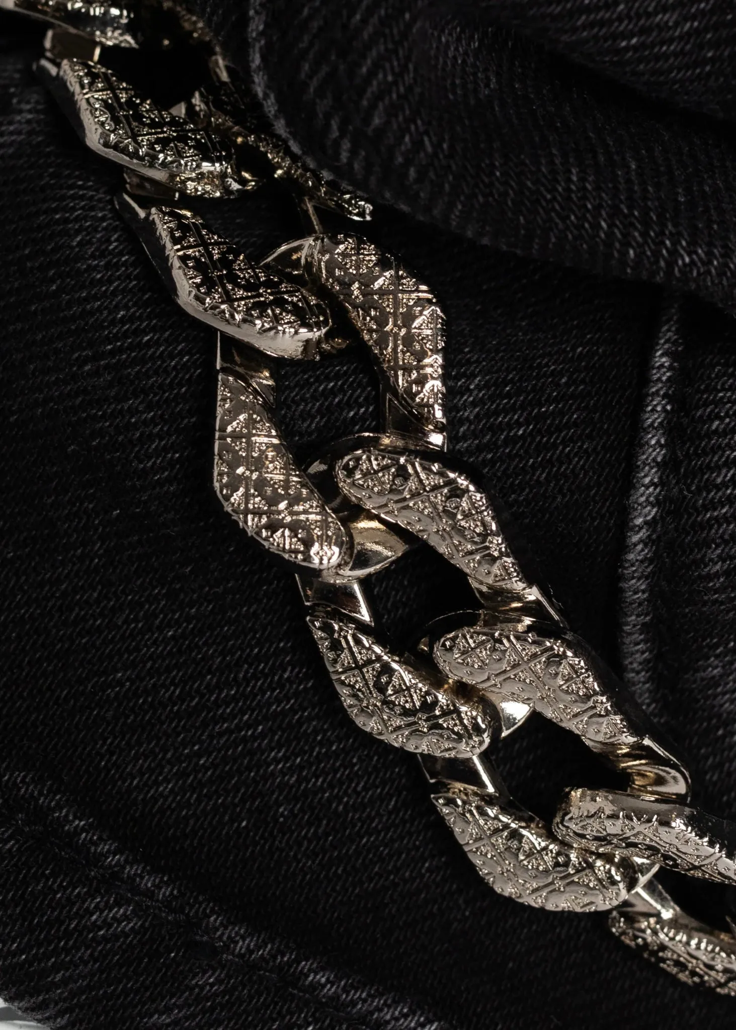 Guapi Iron Grey Chain Denim