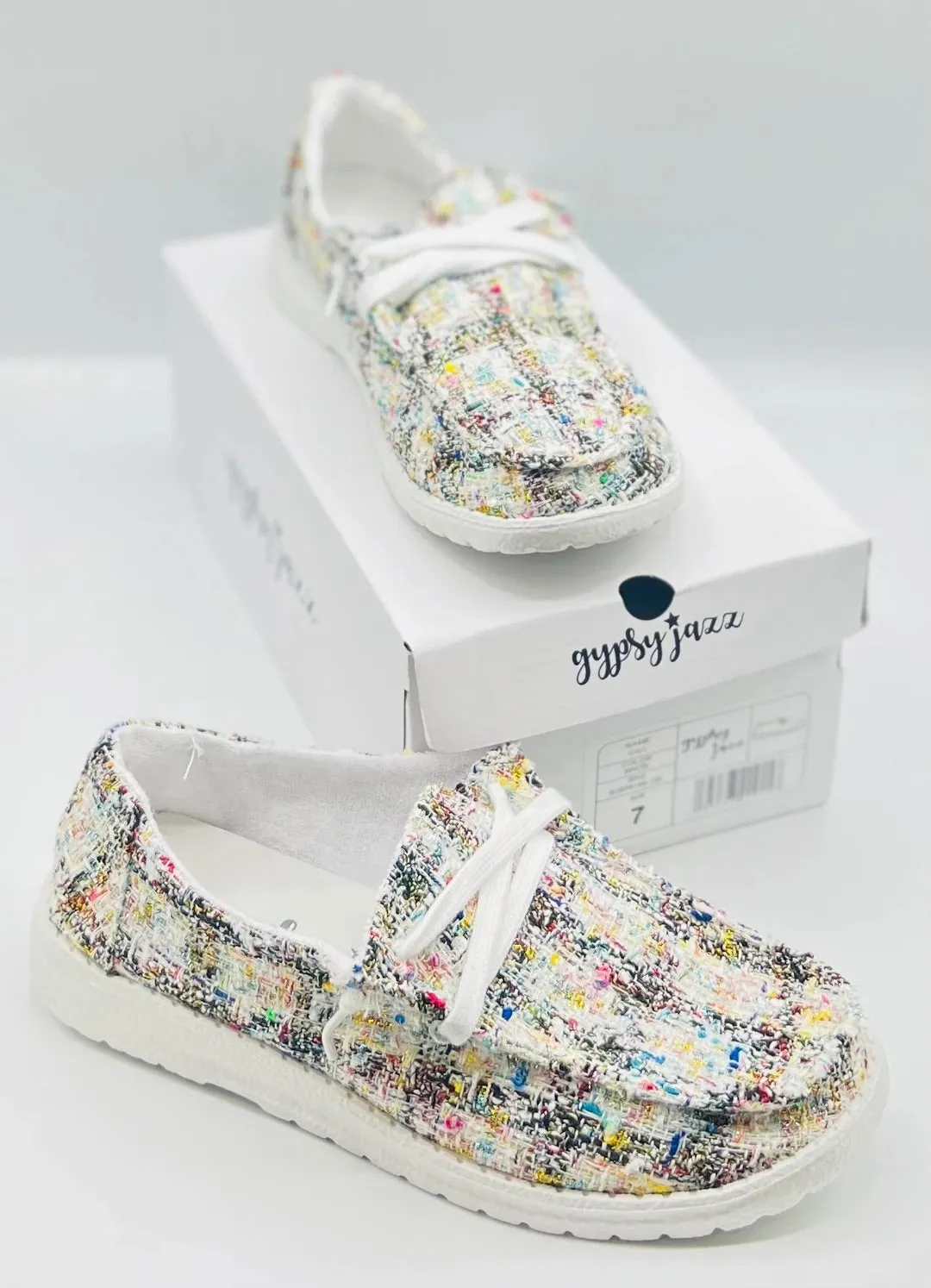 Gypsy Jazz Spring Plaid Shoes