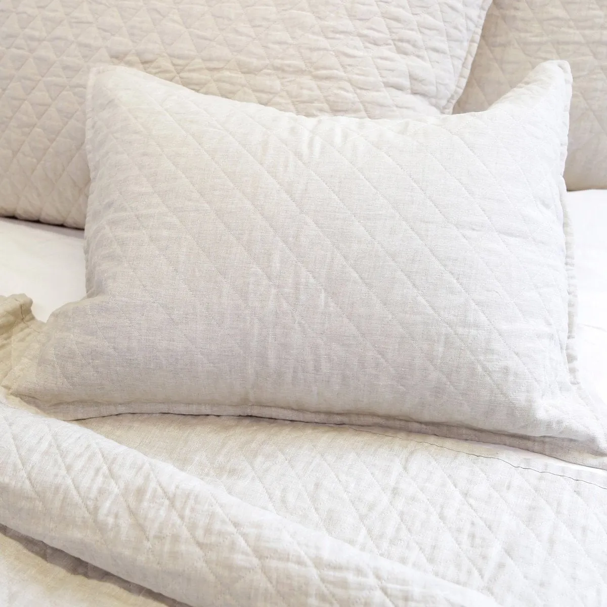 Hampton Flax Coverlet by Pom Pom at Home