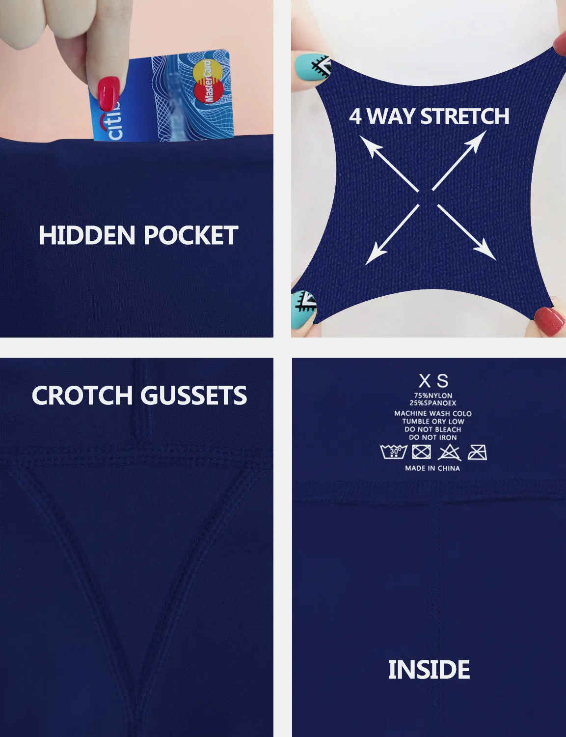 High Waist Biking Pants navy_Biking