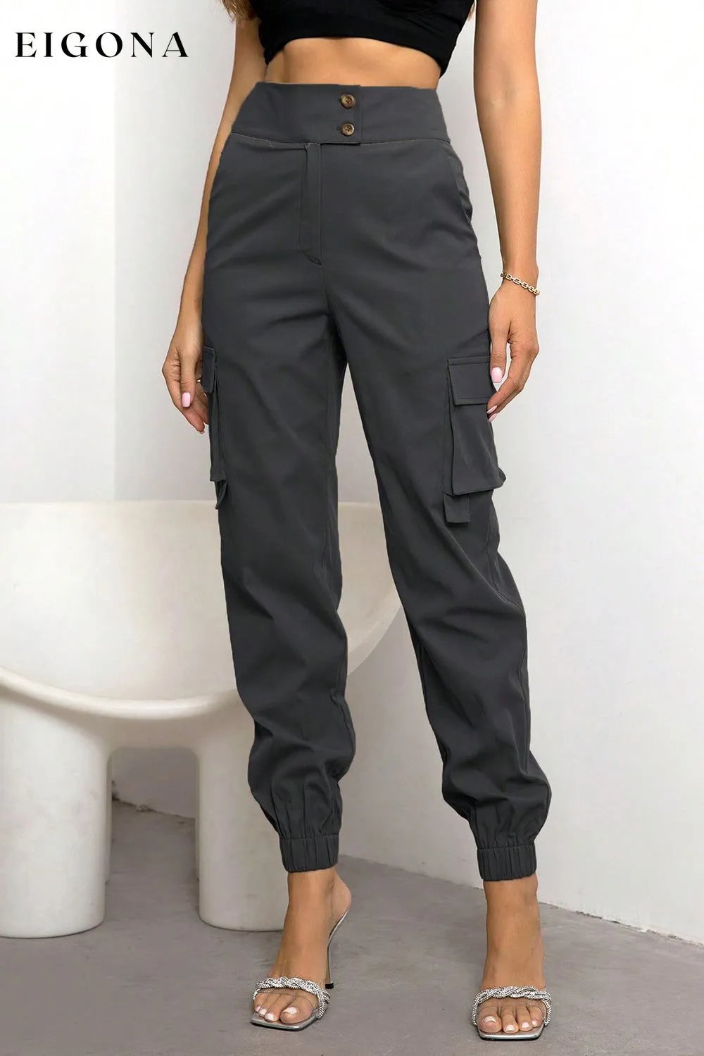 High Waist Cargo Pants
