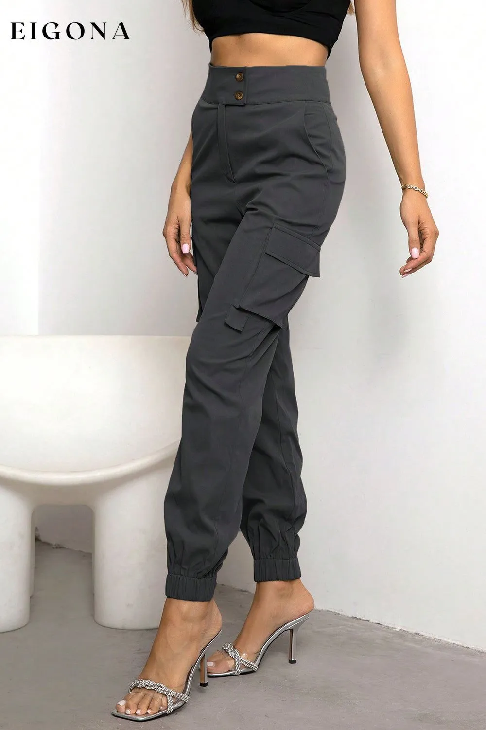 High Waist Cargo Pants