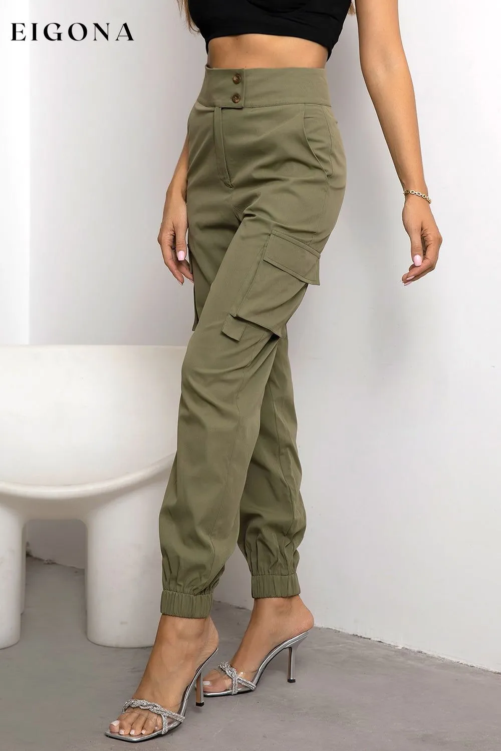 High Waist Cargo Pants