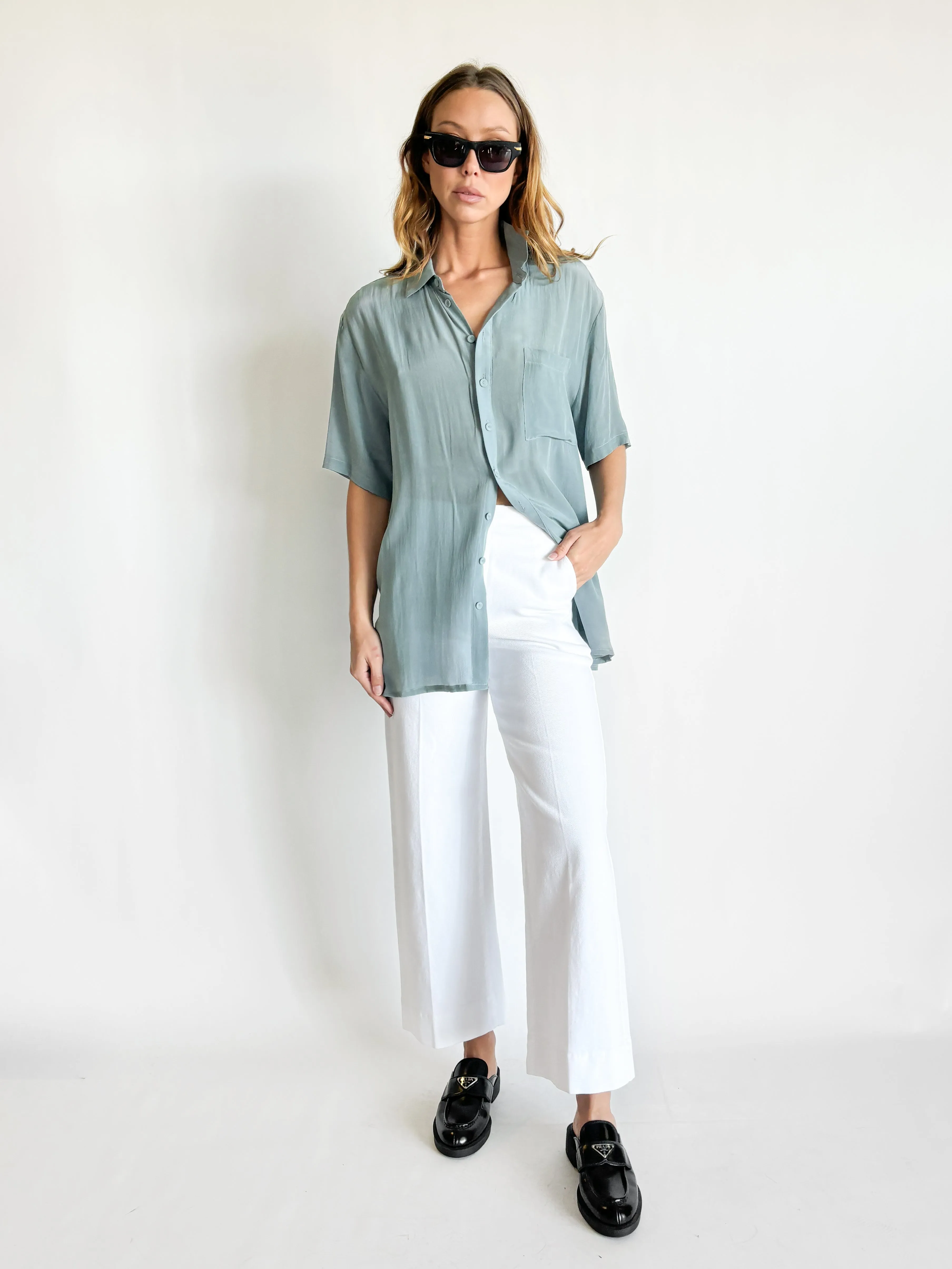 High Waist Cropped Trouser