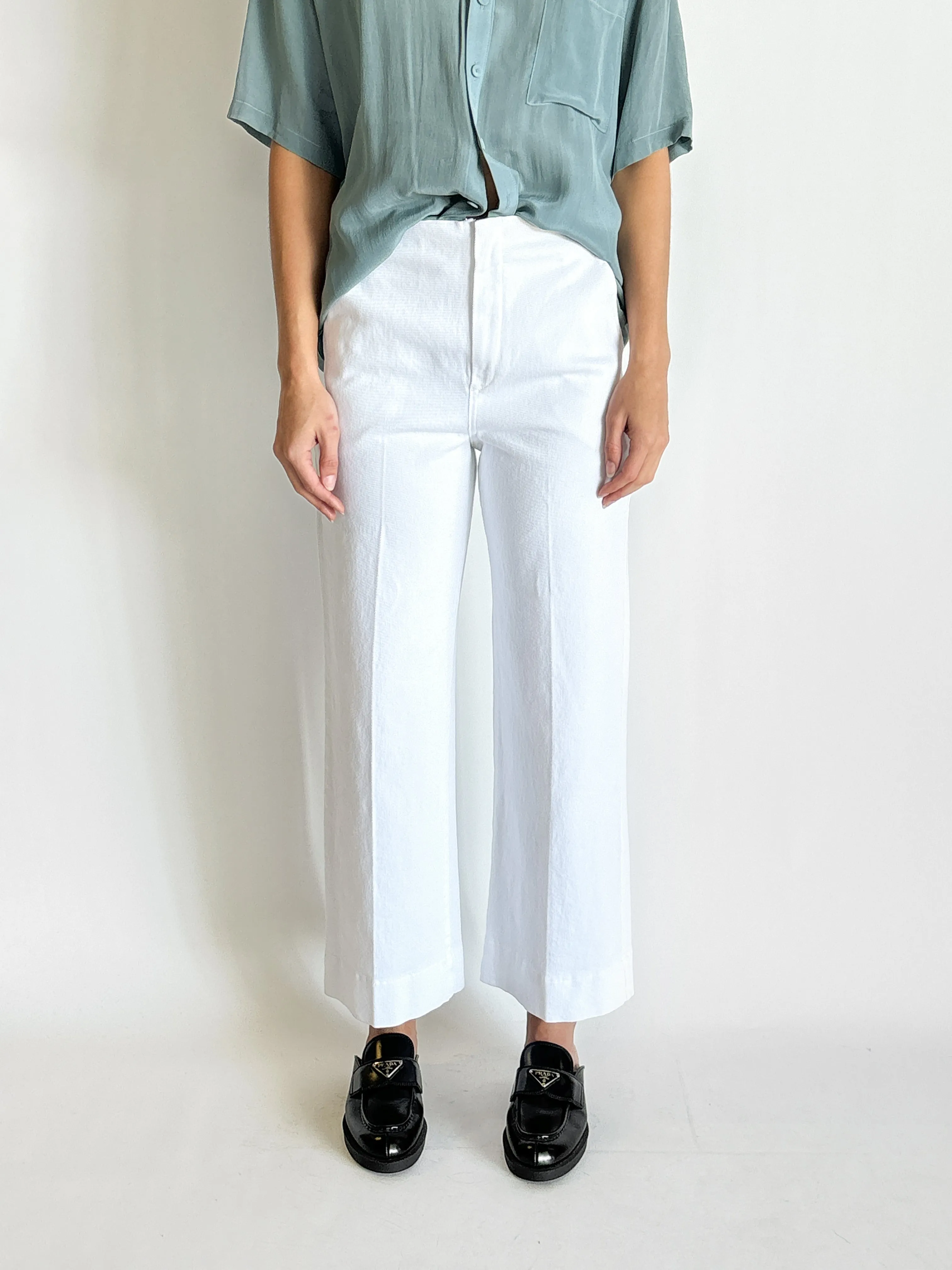 High Waist Cropped Trouser