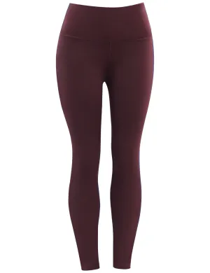 High Waist Gym Pants mahoganymaroon_Gym