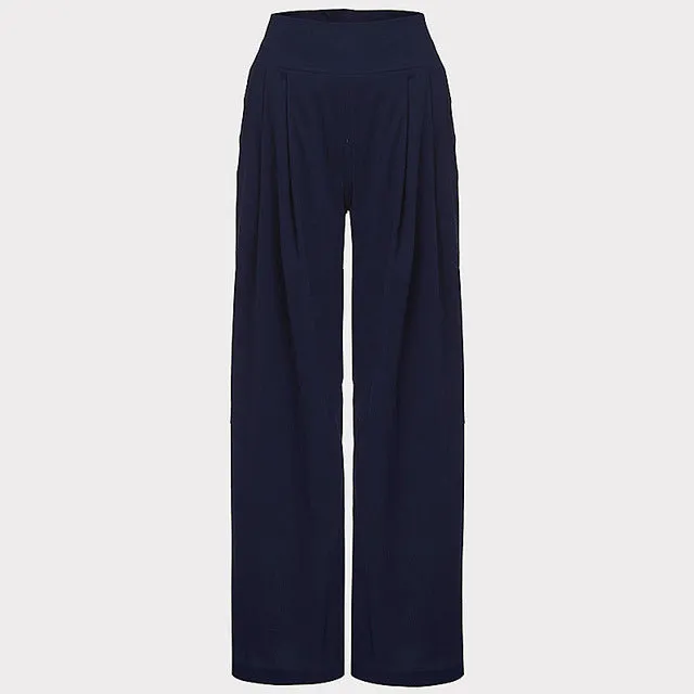 High Waist Loose Wide Leg Pants