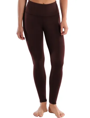 High Waist Side Line Pilates Pants mahoganymaroon_Pilates