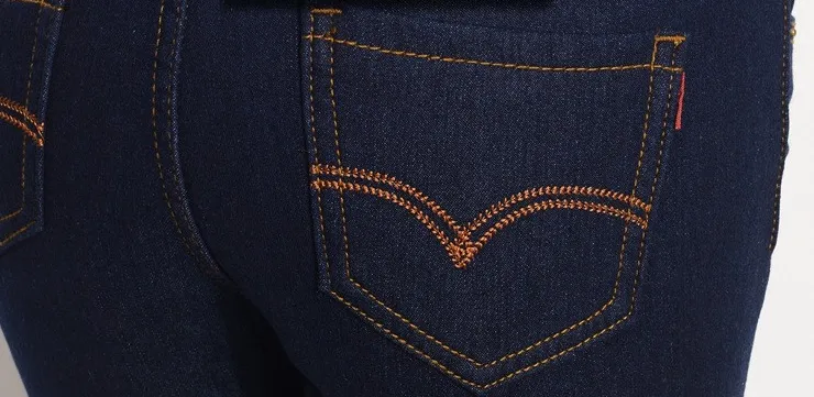 High Waist Winter Warm Skinny Jeans