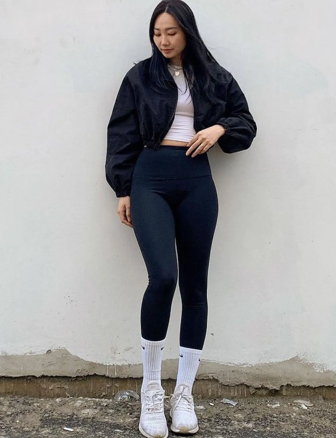High Waist Yoga Pants darknavy ins_yoga