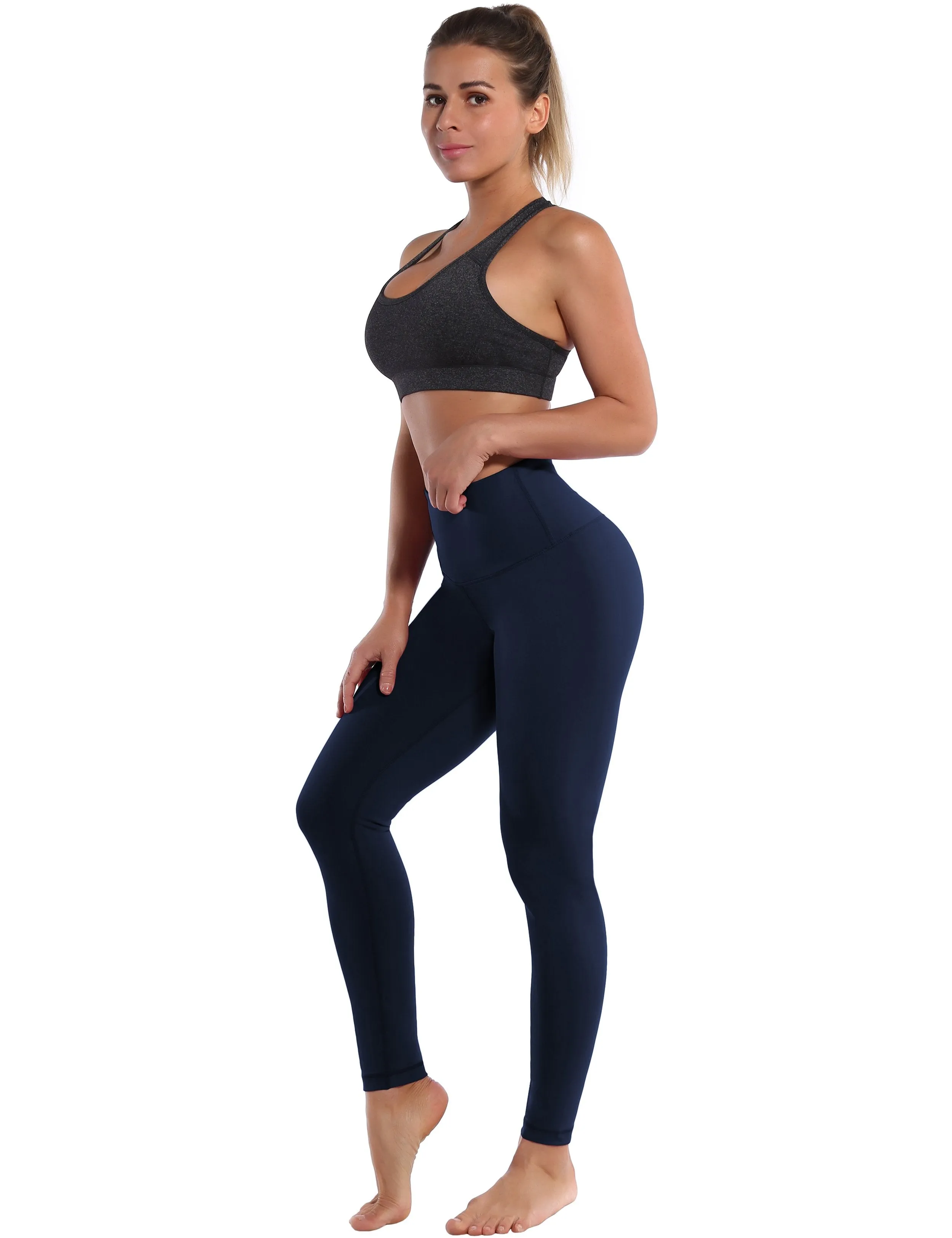 High Waist Yoga Pants darknavy ins_yoga