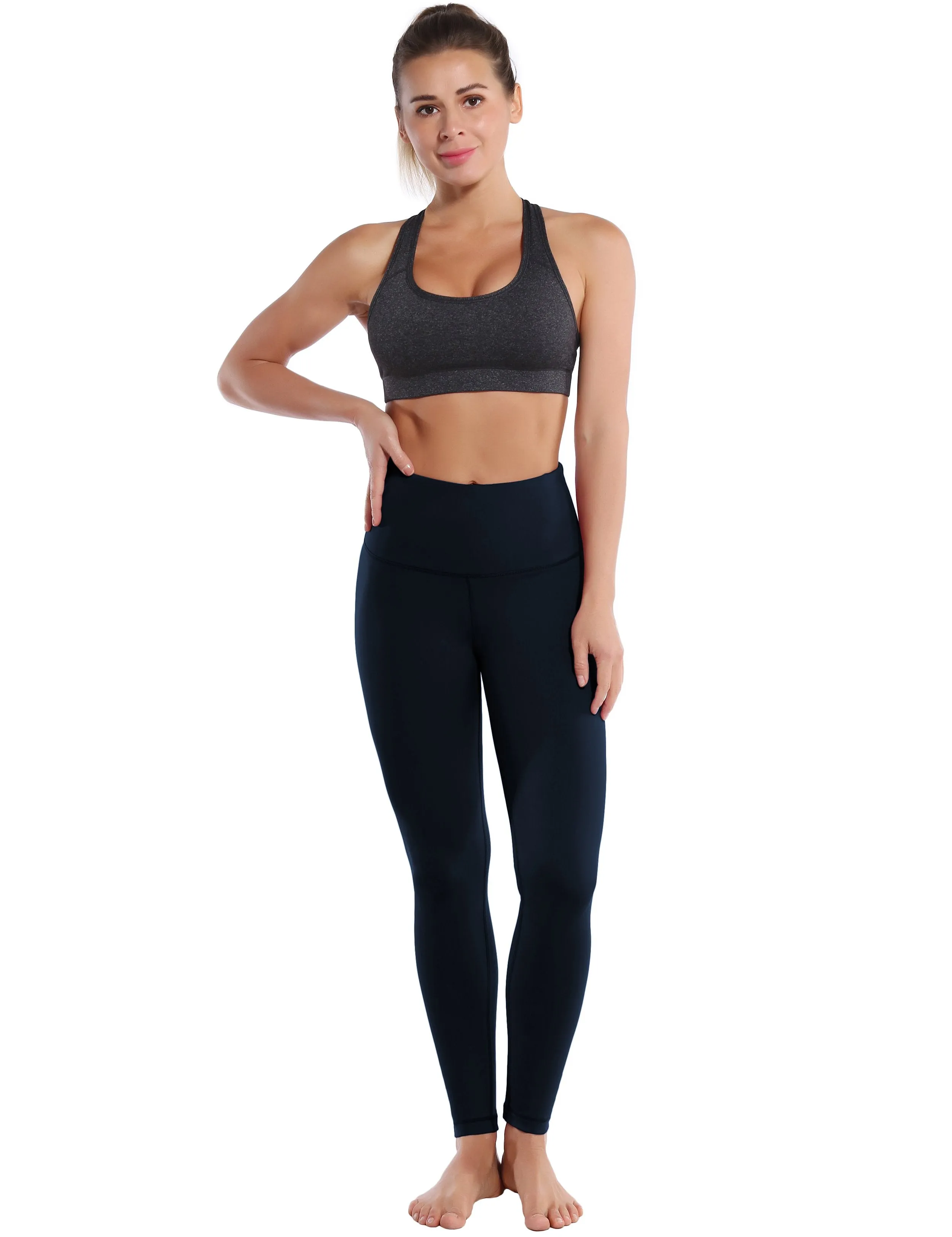 High Waist Yoga Pants darknavy ins_yoga