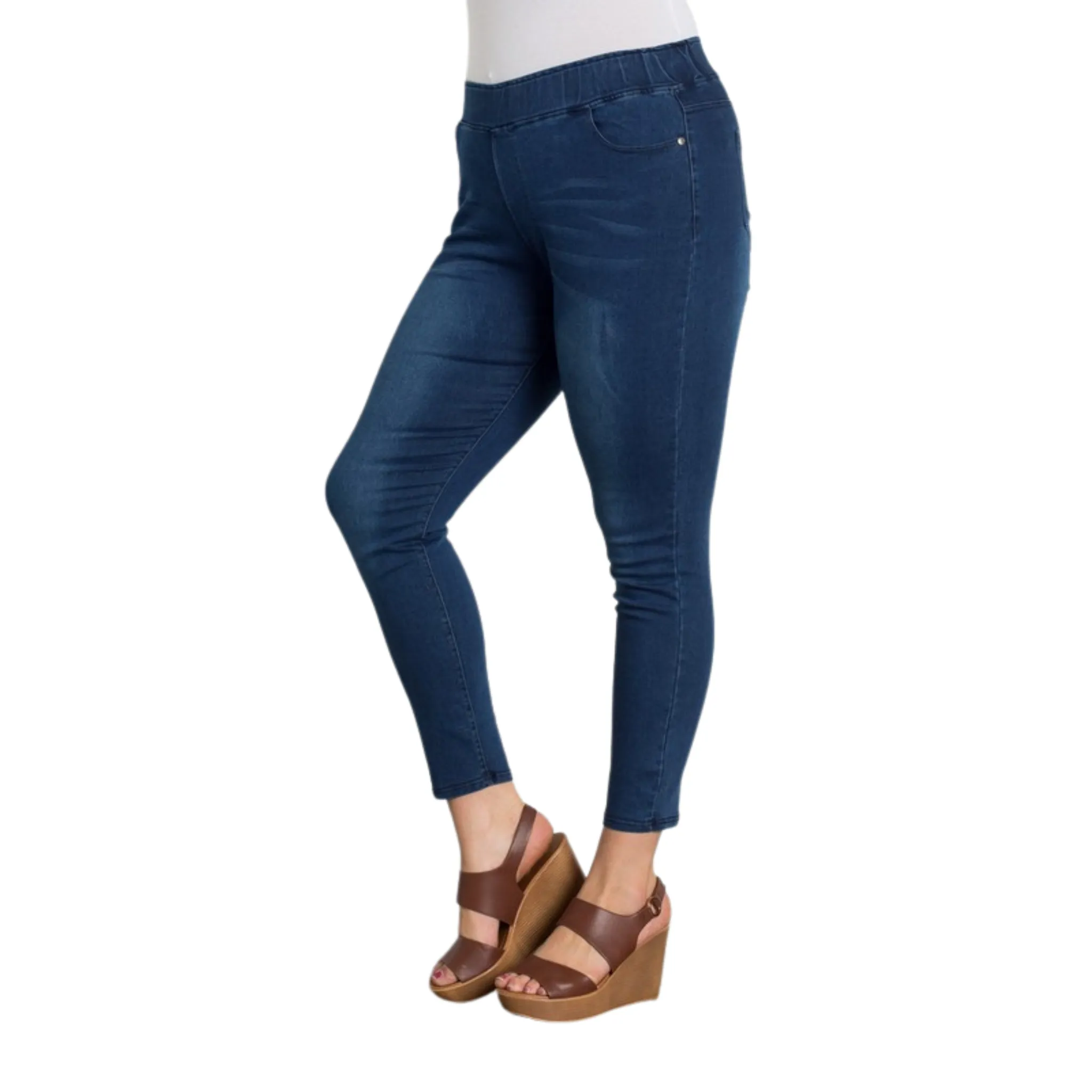 High Waisted Solid Jeggings