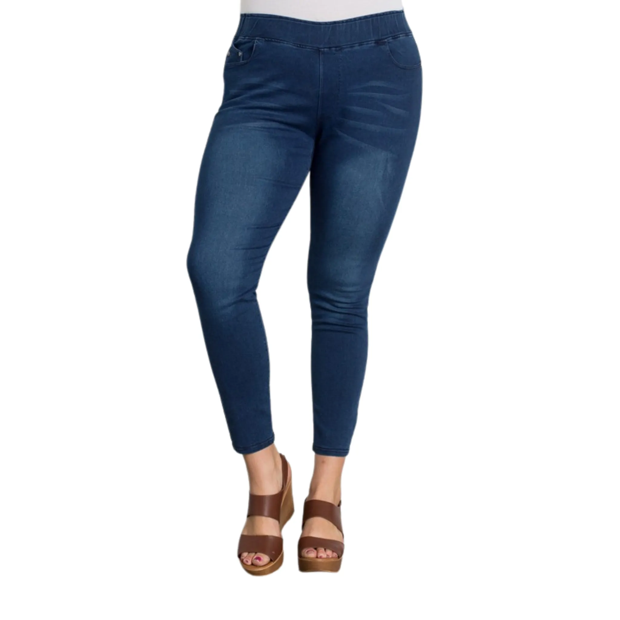 High Waisted Solid Jeggings