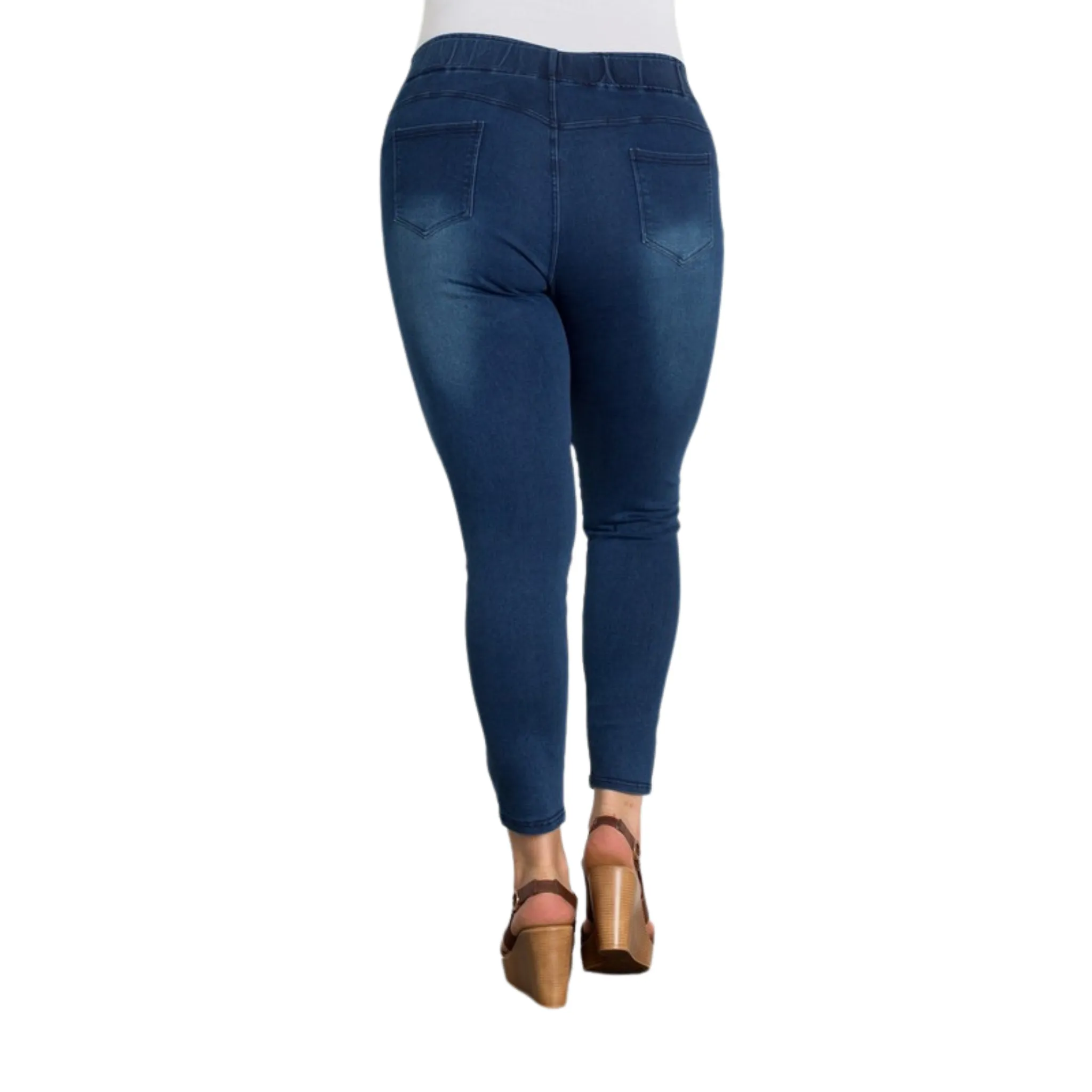 High Waisted Solid Jeggings