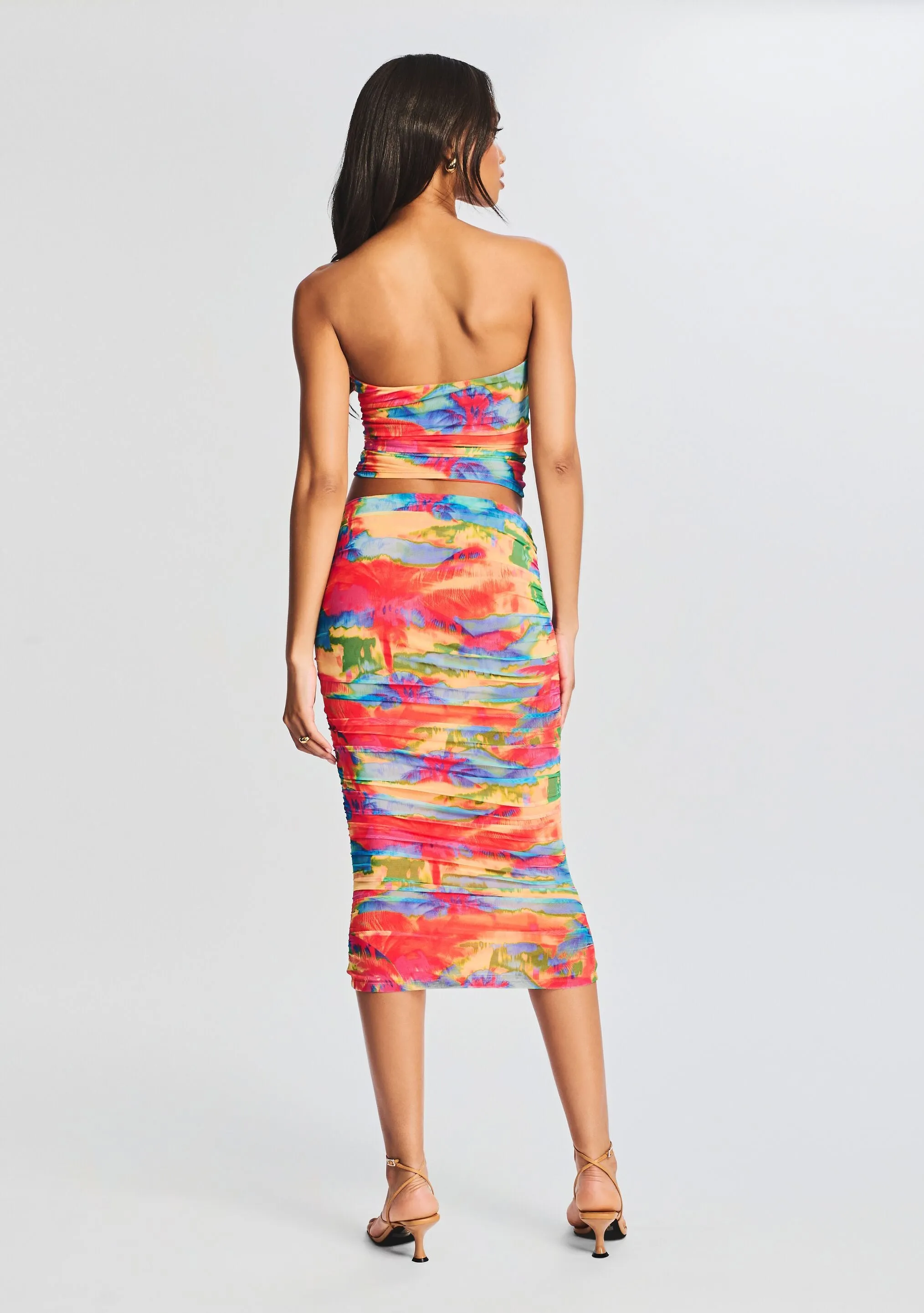 India Mesh Midi Skirt