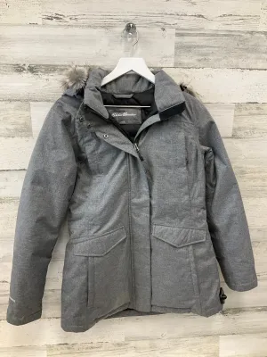 Jacket Puffer & Quilted By Eddie Bauer In Grey, Size: S