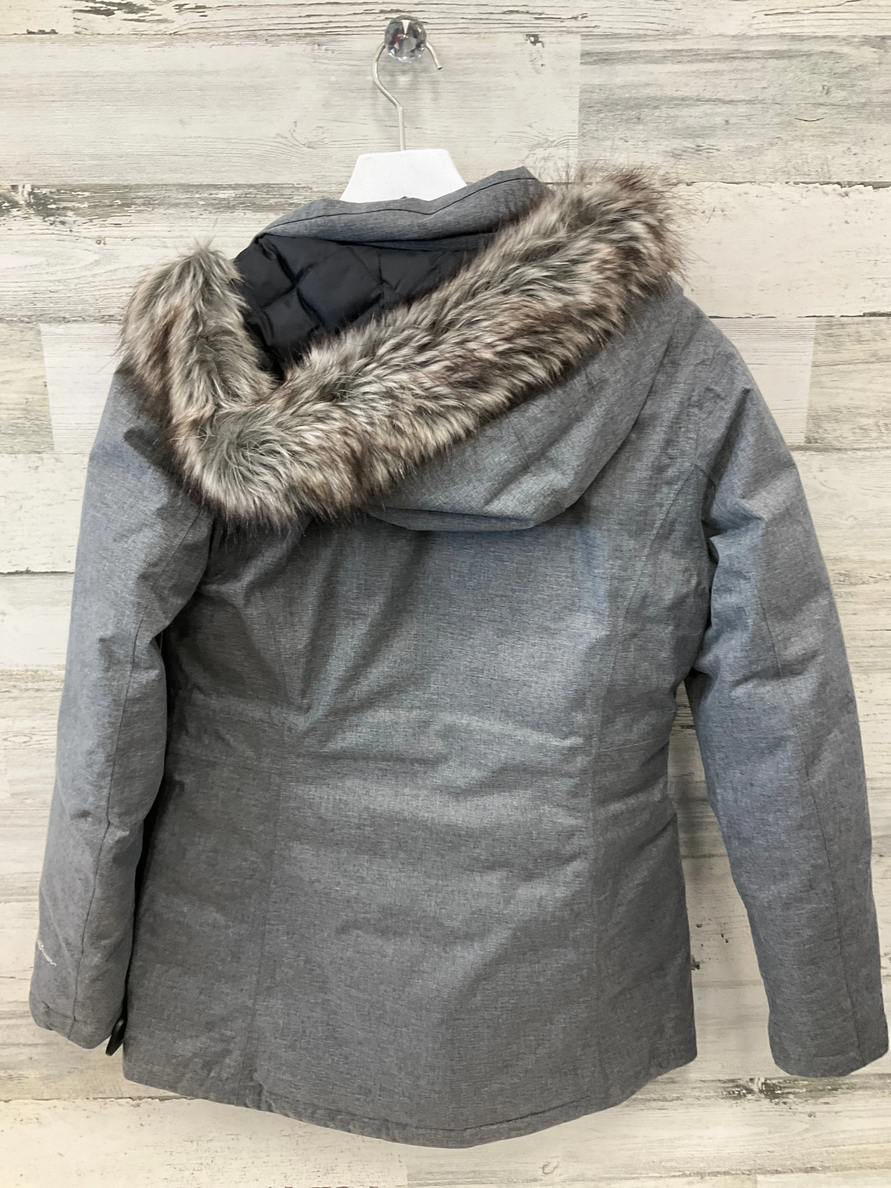 Jacket Puffer & Quilted By Eddie Bauer In Grey, Size: S
