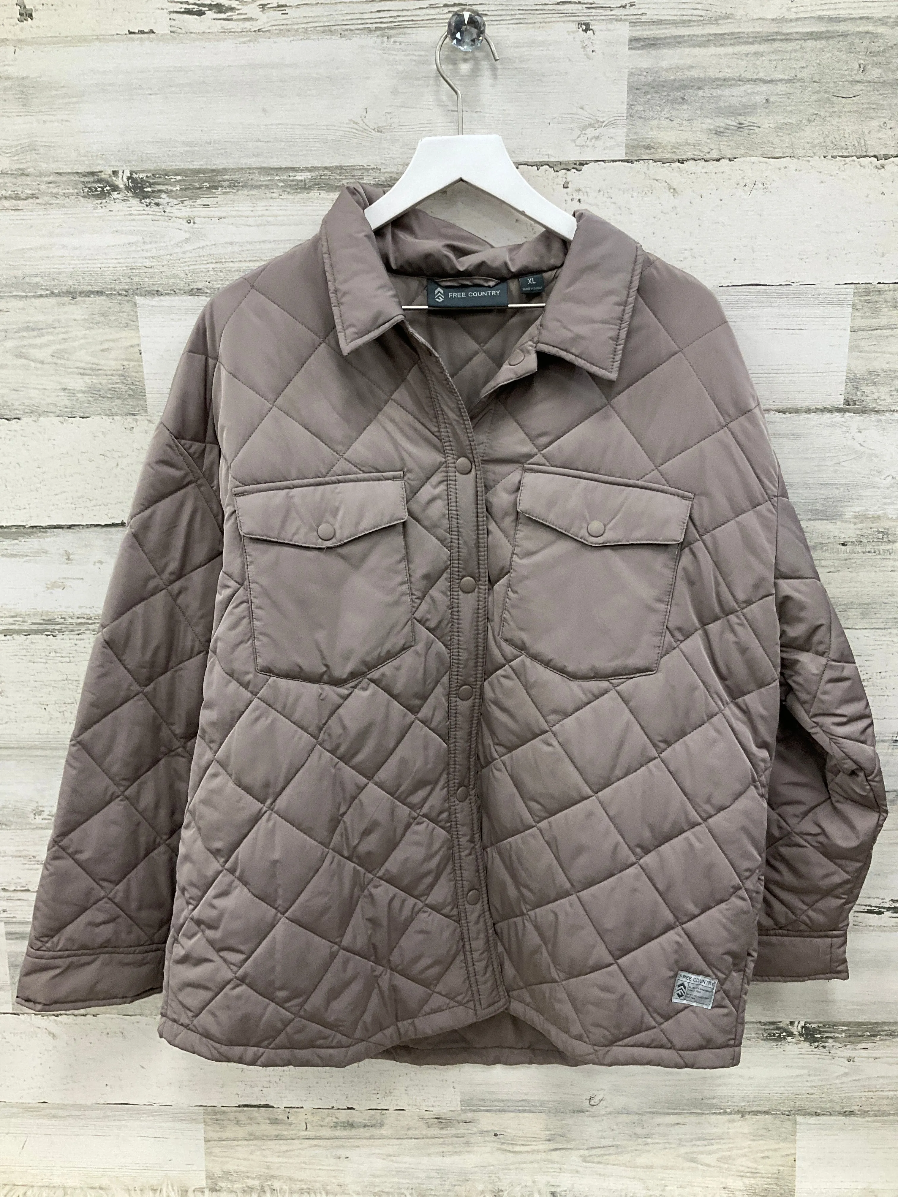 Jacket Puffer & Quilted By Free Country In Tan, Size: Xl