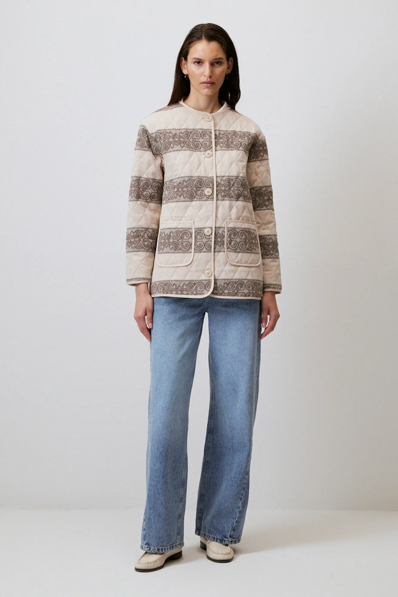 JACQUARD QUILTED JACKET