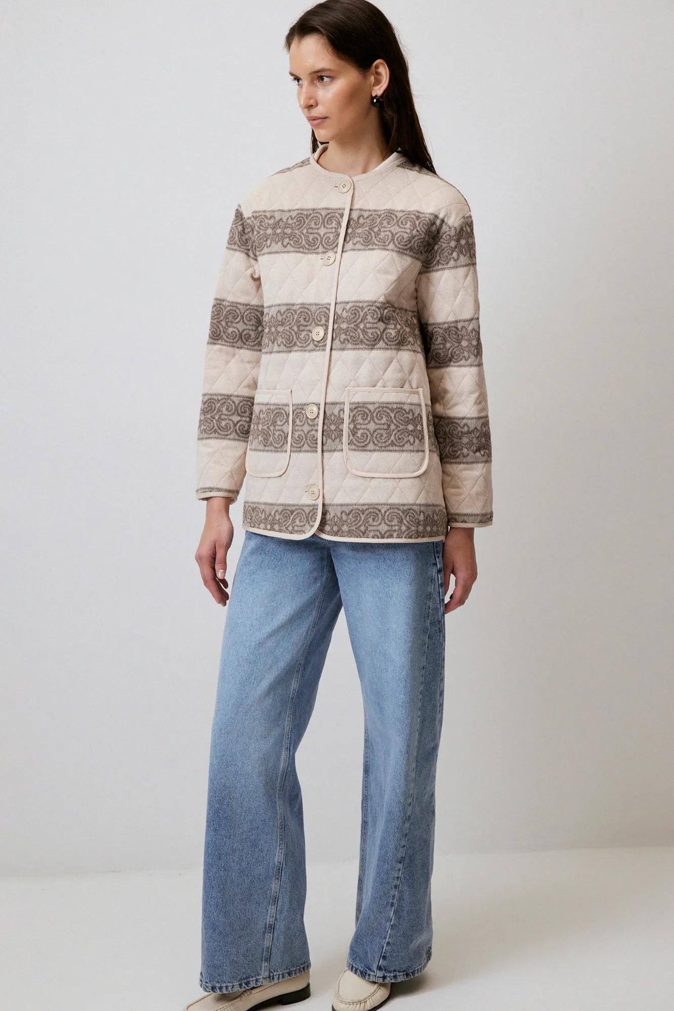 JACQUARD QUILTED JACKET
