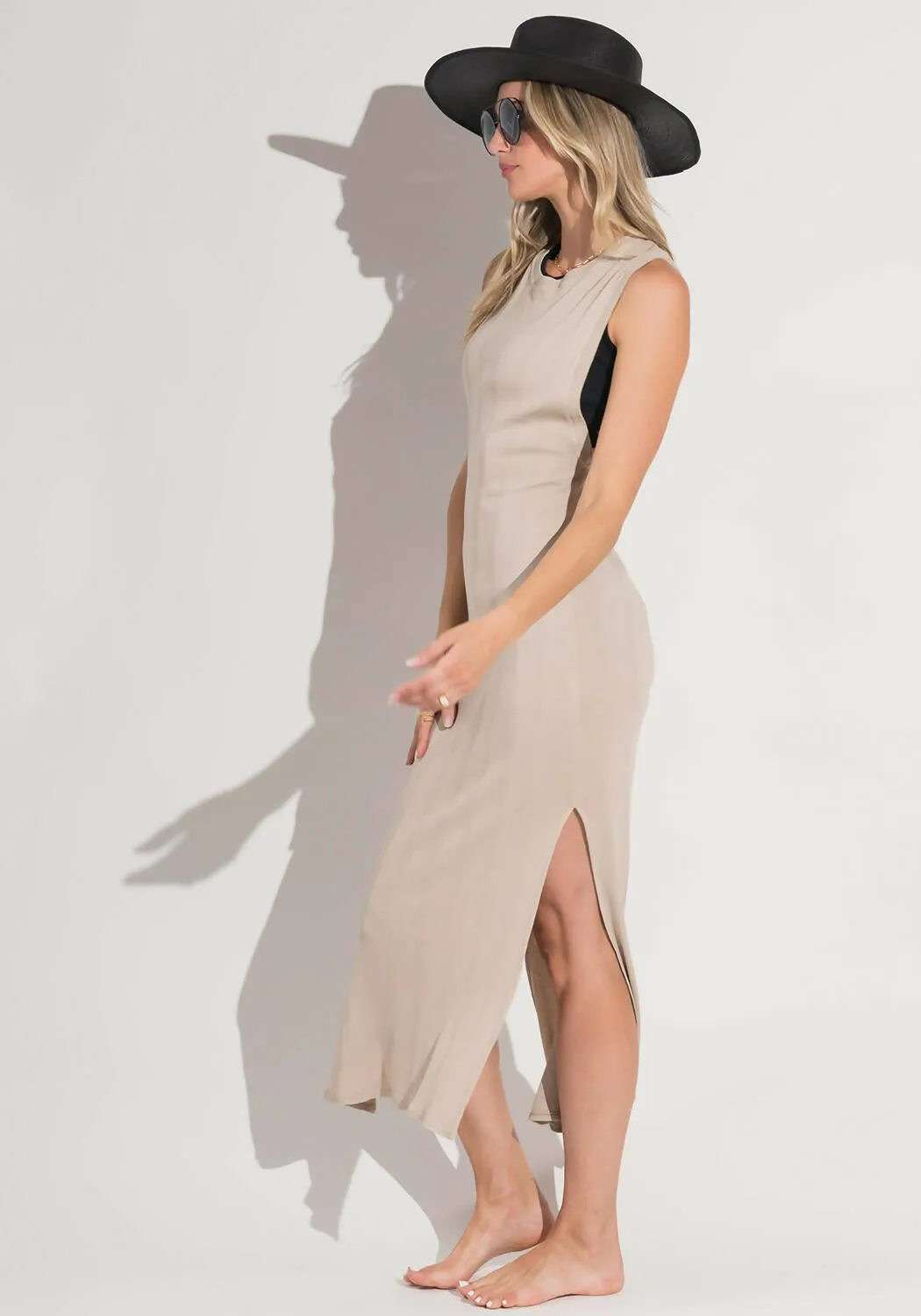 Jenna Ribbed Tank Dress