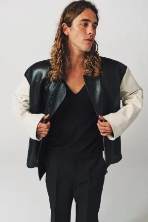 JIL SANDER | LEATHER BIKER JACKET
