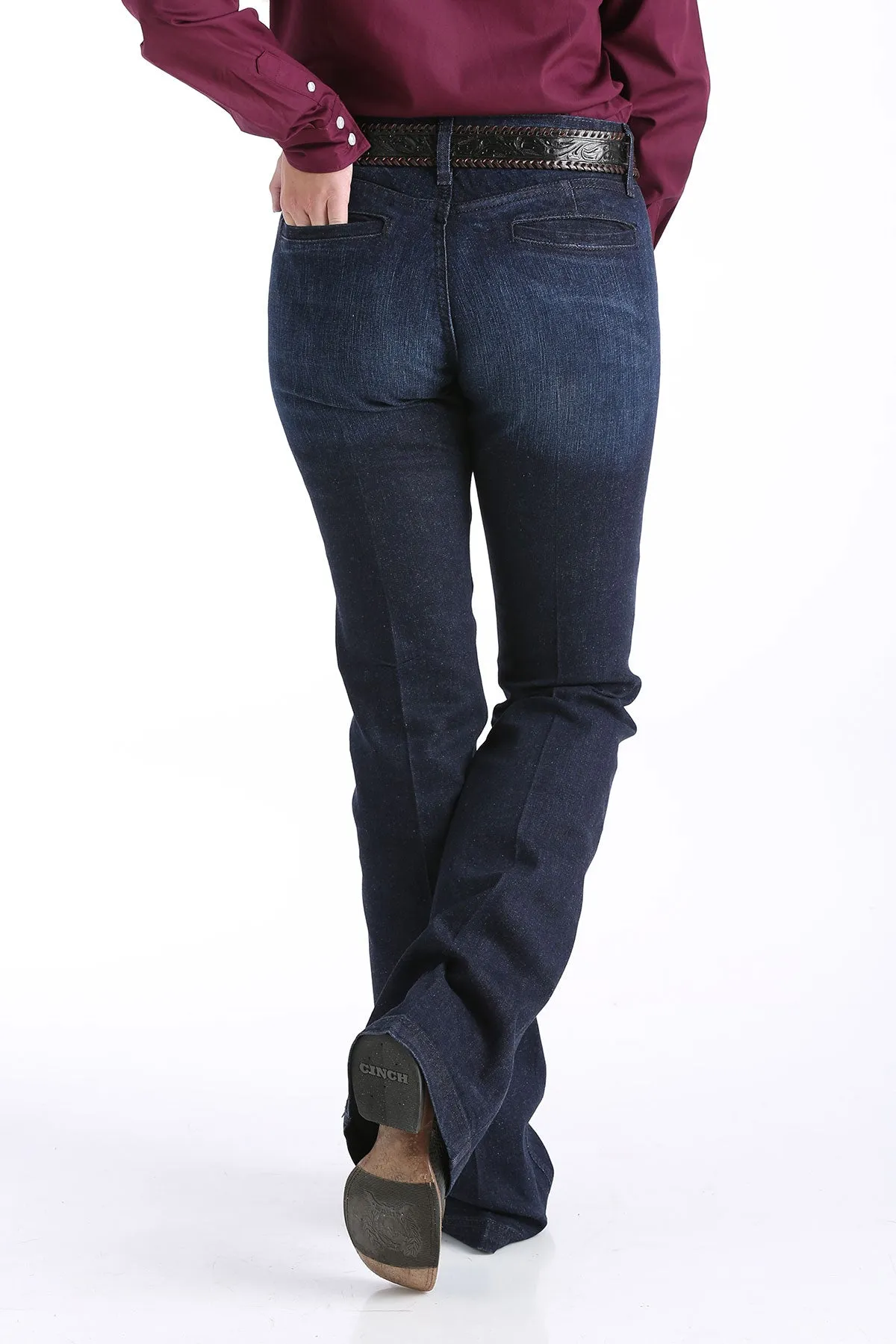 LADIES CINCH LYNDEN MODERATE RISE SLIM FIT TROUSER