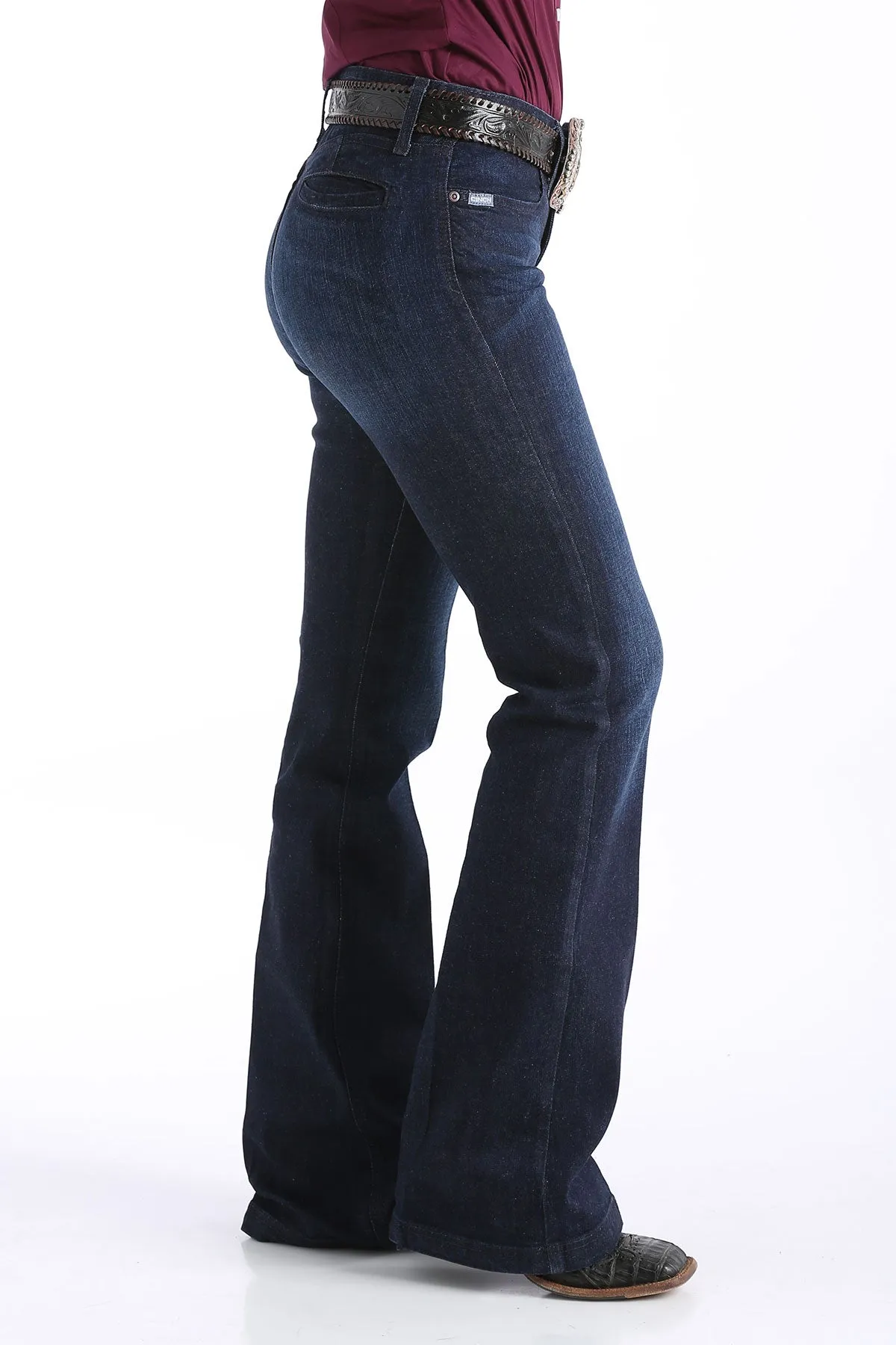 LADIES CINCH LYNDEN MODERATE RISE SLIM FIT TROUSER