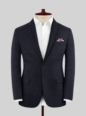 Lanificio Zegna Electa Corta Blue Checks Wool Jacket