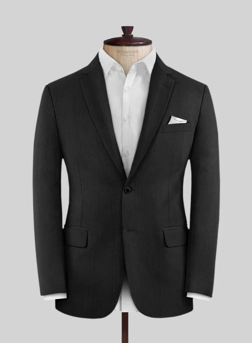 Lanificio Zegna Traveller Adiel Black Stripe Wool Jacket