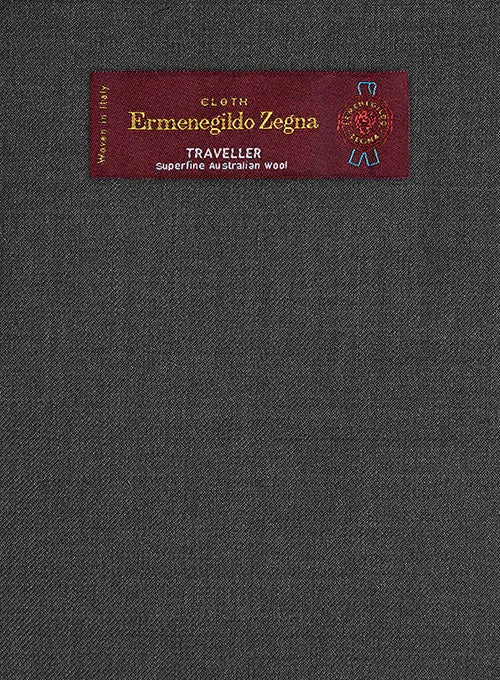 Lanificio Zegna Traveller Charcoal Wool Jacket