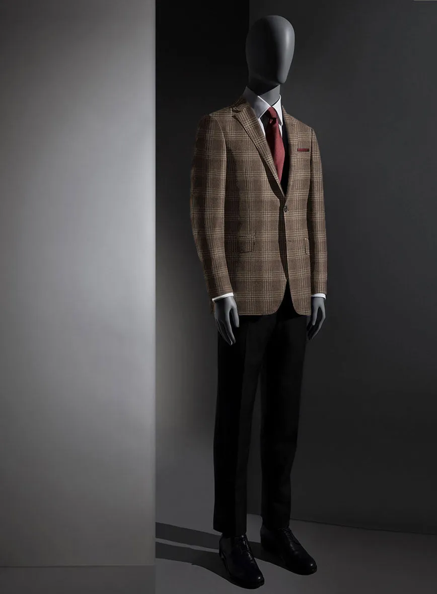 Lanificio Zegna Trofeo Brown Checks Cashmere Jacket