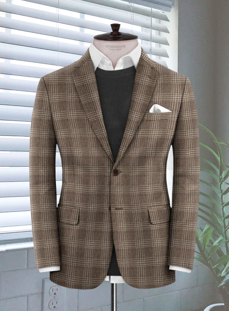 Lanificio Zegna Trofeo Brown Checks Cashmere Jacket