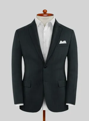 Lanificio Zegna Trofeo Dexi Dark Green Stripe Wool Jacket