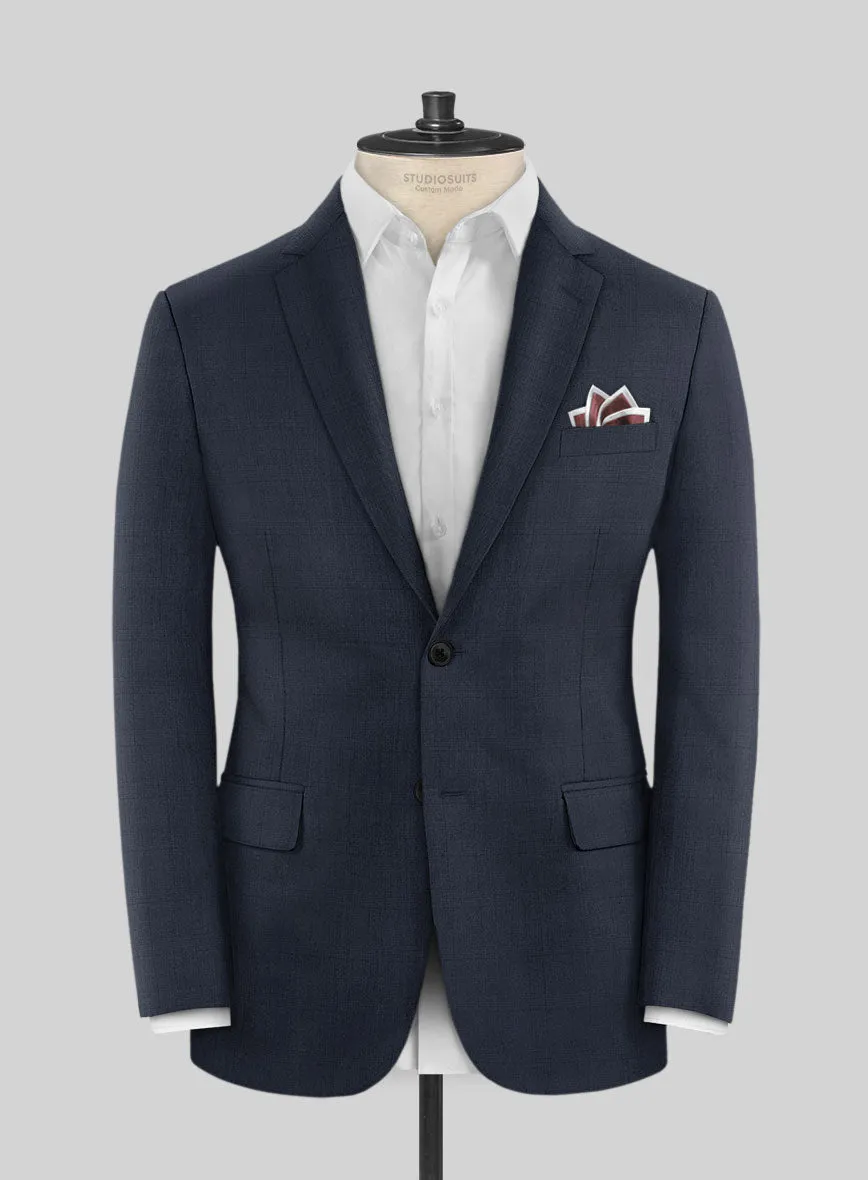 Lanificio Zegna Trofeo Malno Blue Checks Wool Jacket