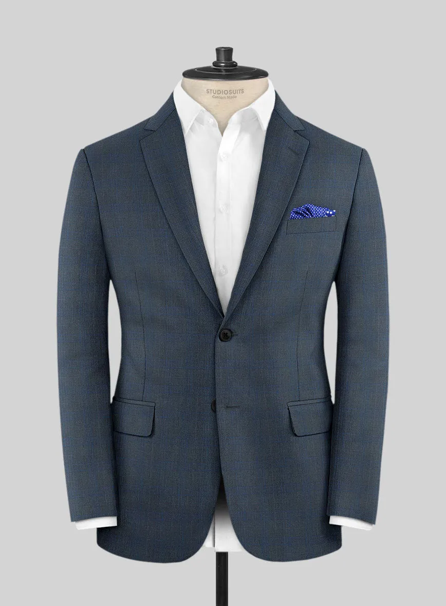 Lanificio Zegna Trofeo Malno Regal Blue Checks Wool Jacket