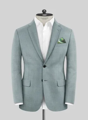 Lanificio Zegna Trofeo Moonstone Blue Wool Jacket