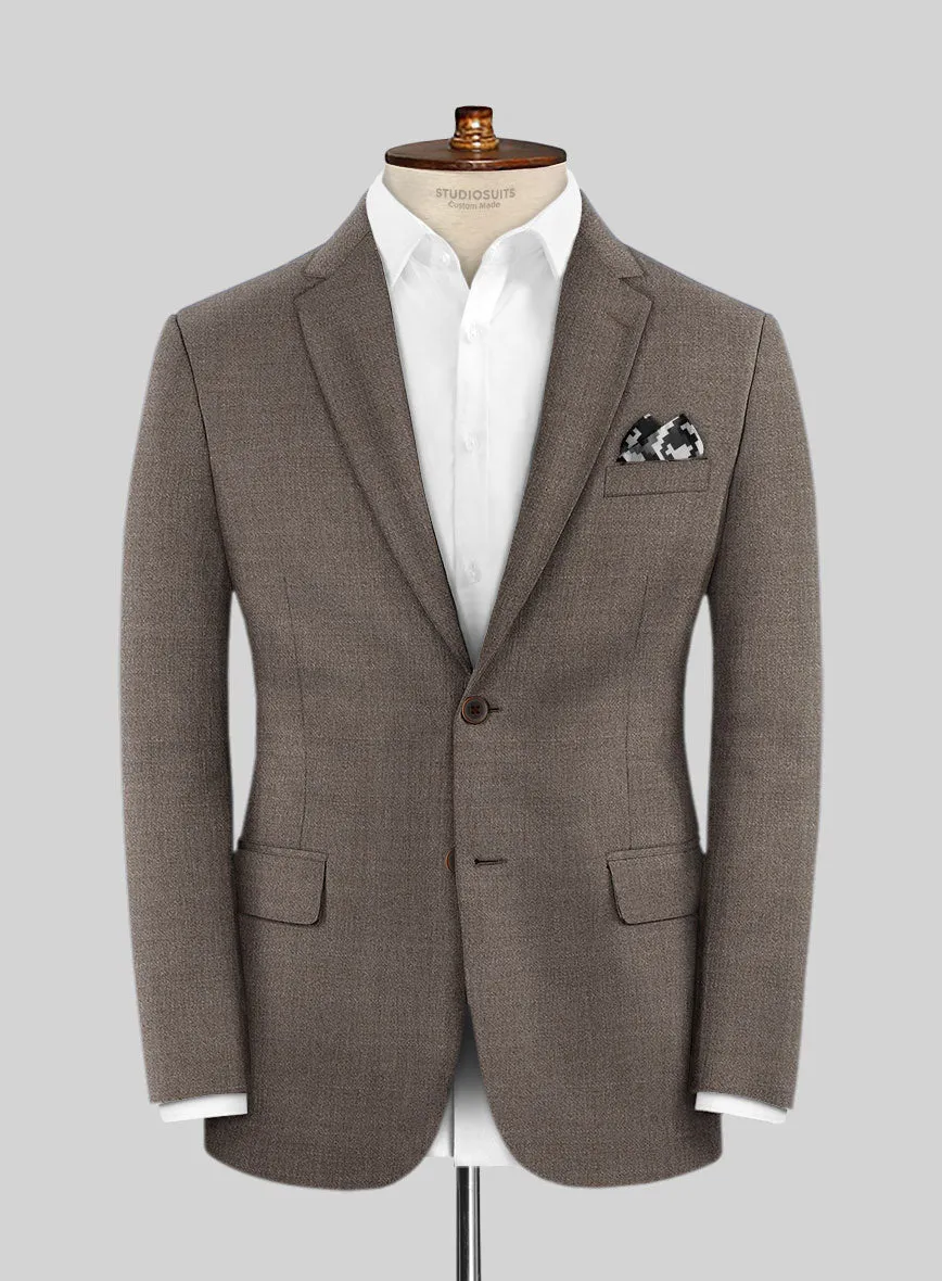 Lanificio Zegna Trofeo Mud Brown Wool Jacket