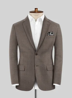 Lanificio Zegna Trofeo Mud Brown Wool Jacket