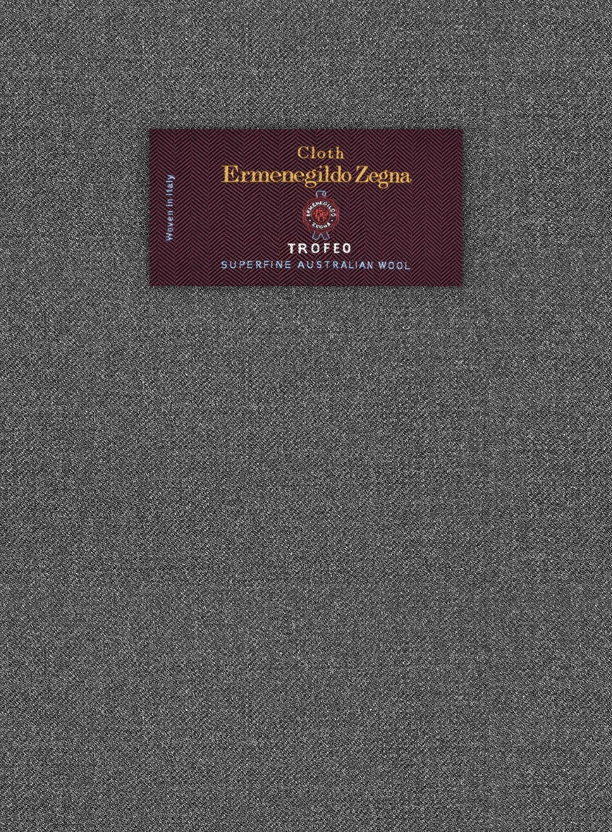 Lanificio Zegna Trofeo Slate Gray Wool Jacket