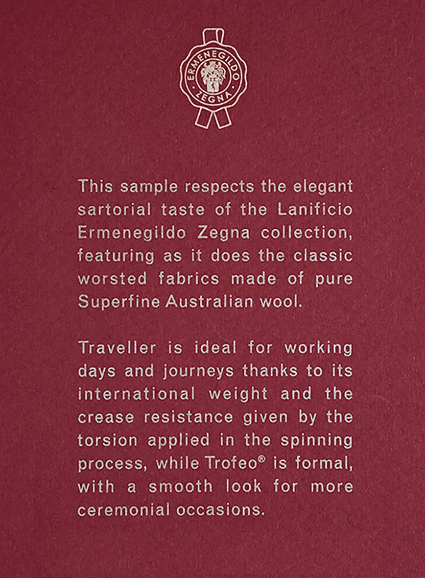 Lanificio Zegna Trofeo Slate Gray Wool Jacket