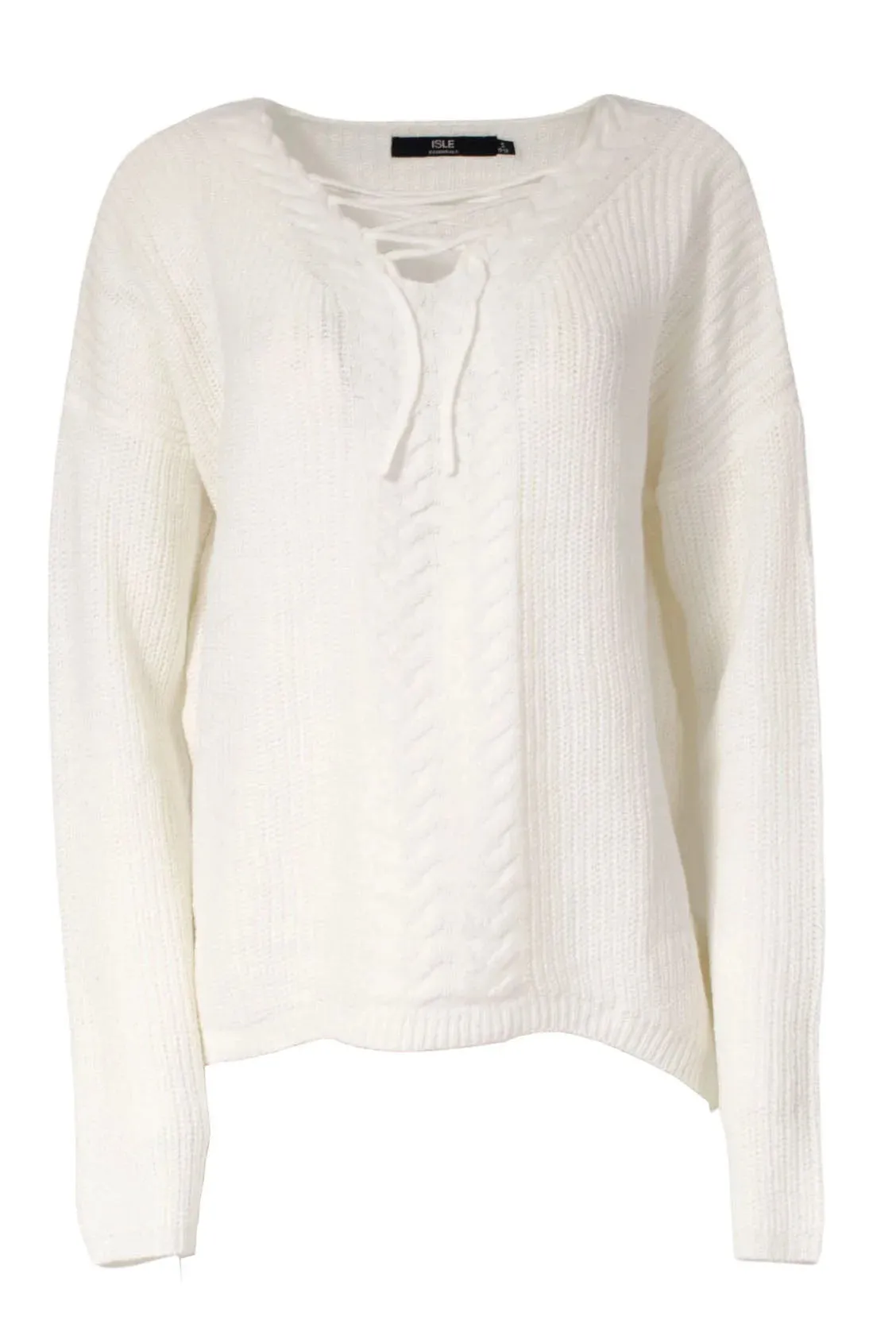 Lattice V Neck Jumper