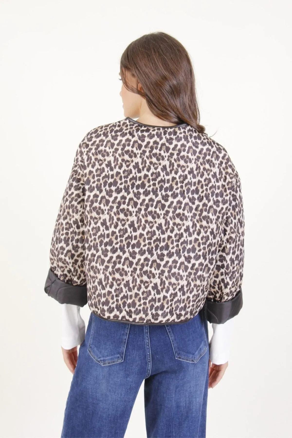 Leopard Print Gilet Short Jacket