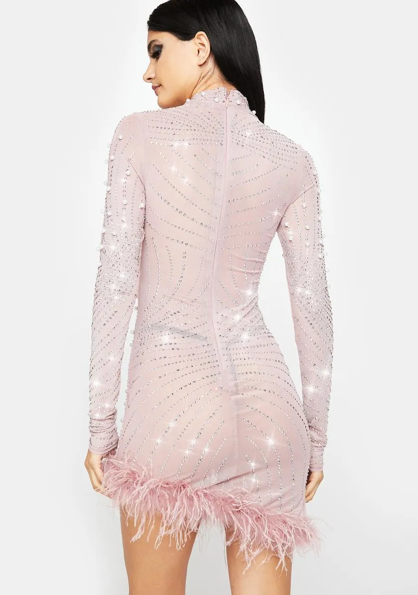 Luxury Is Me Rhinestone Bodycon Dress