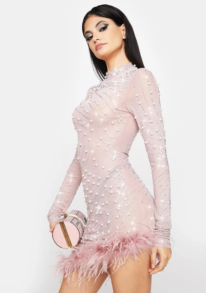 Luxury Is Me Rhinestone Bodycon Dress